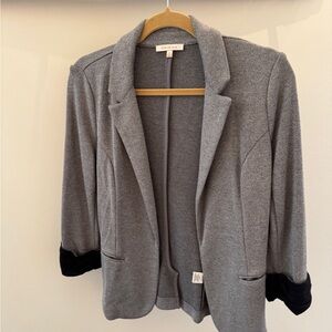 Gray & Black Women's Blazer